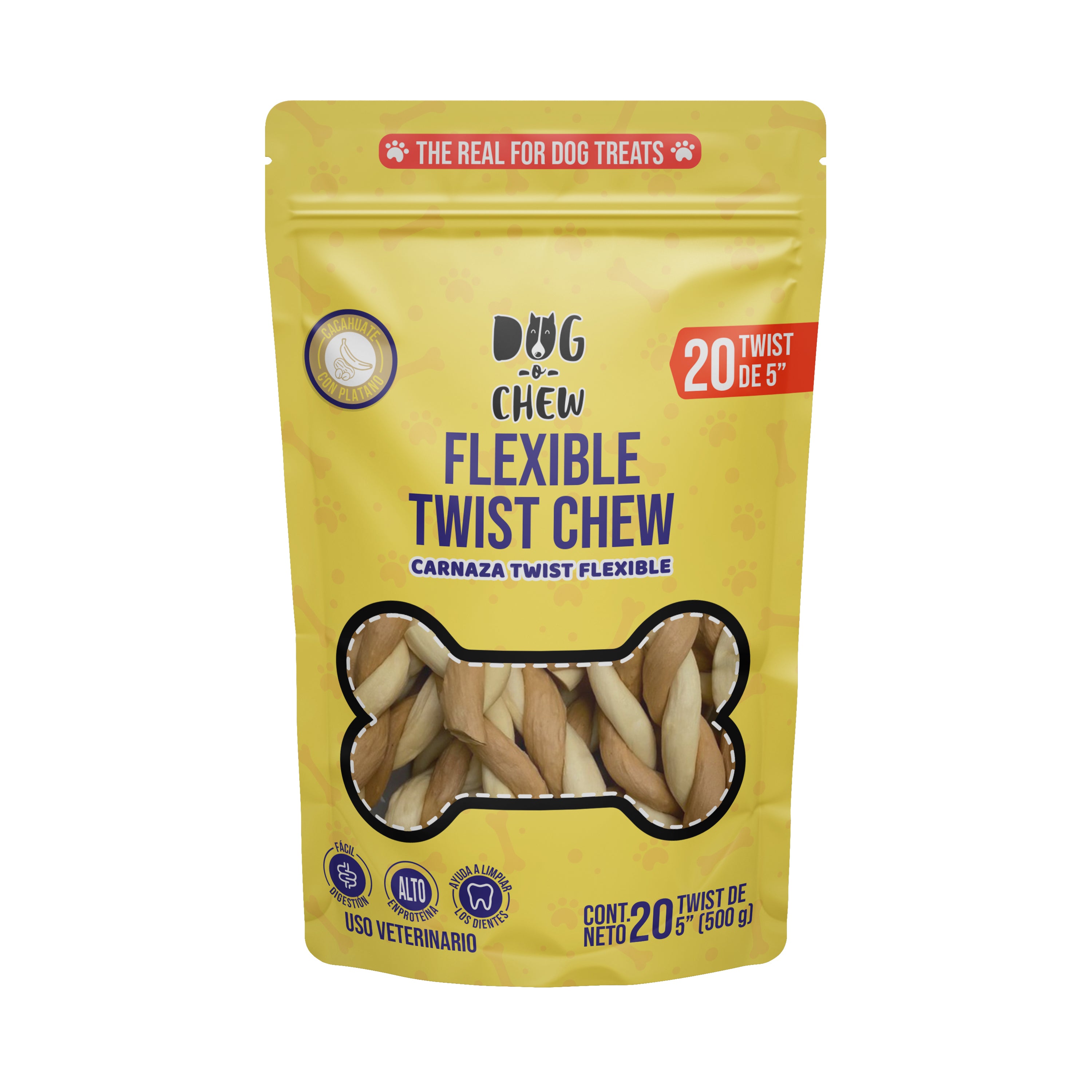 DOG-O-CHEW, remio de Carnaza para Perro, Trenza Flexible 5