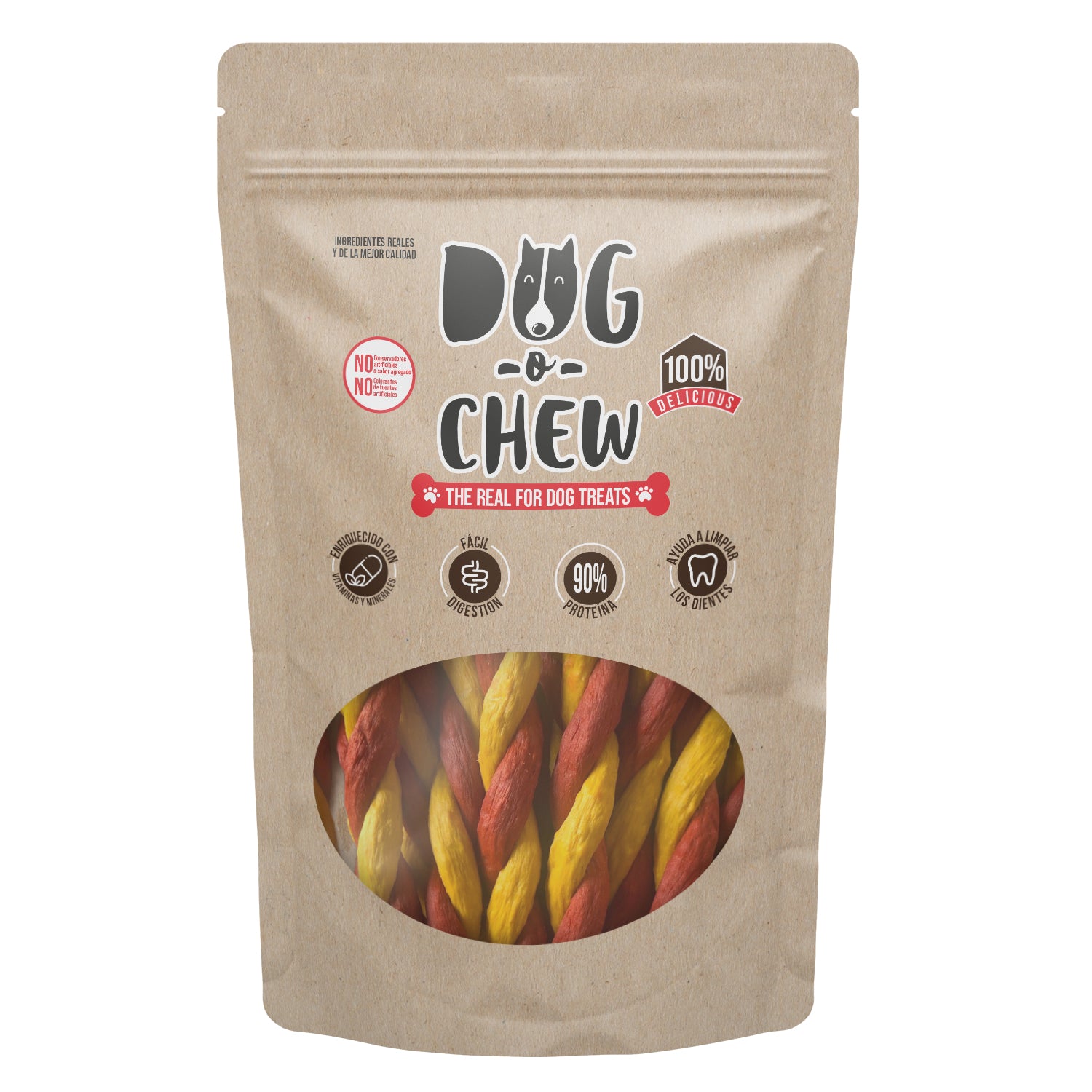 DOG-O-CHEW, Premio de Carnaza para Perro, Trenza Flexible 5