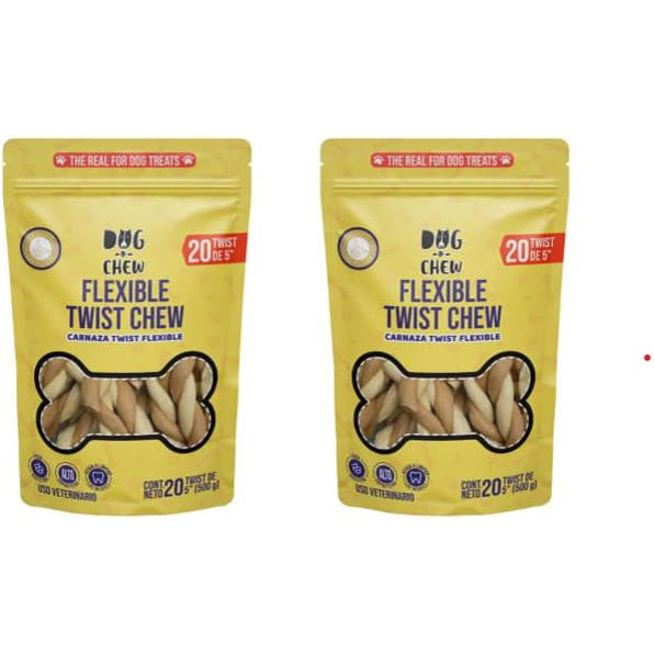 DOG-O-CHEW, Premio de Carnaza para Perro, Trenza Flexible 5