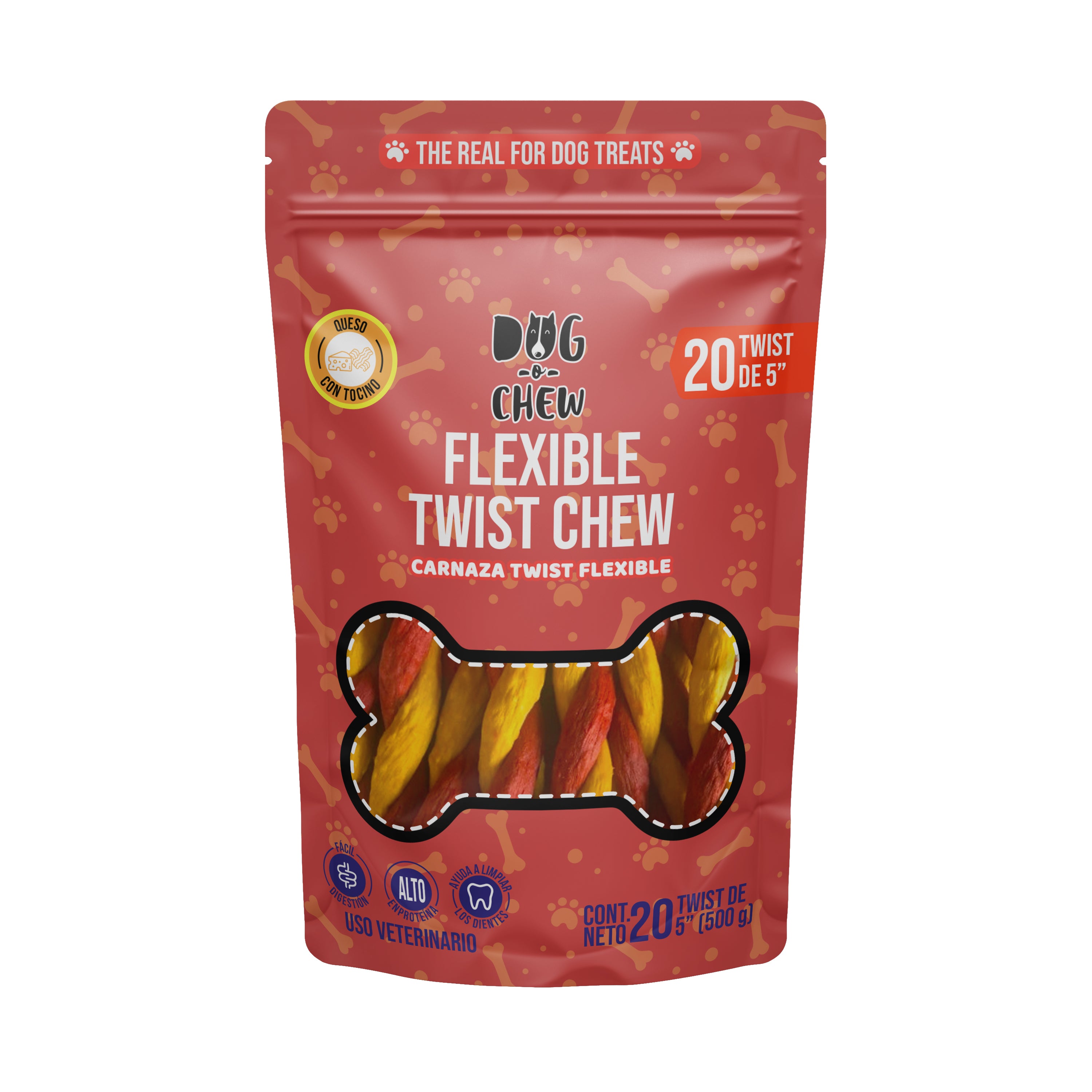 DOG-O-CHEW, remio de Carnaza para Perro, Trenza Flexible 5