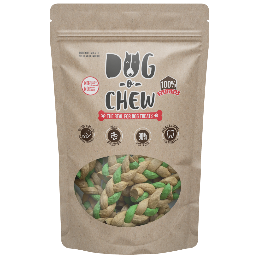 DOG-O-CHEW, Premio de Carnaza para Perro, Trenza Flexible 5