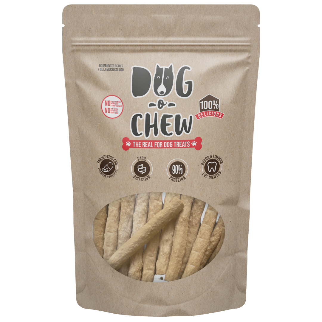 DOG-O-CHEW, Premio de Carnaza para Perro, Sticks, Palitos Flexibles Planos de 5